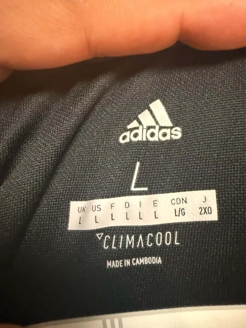 Adidas 3SSB Climalite Full Zip Track Jacket Black Size Large